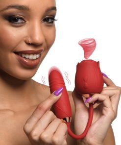 10X Romping Rose Suction and Thrusting Vibrator