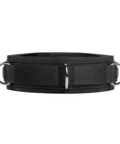 Neoprene Bondage Collar with D-Rings