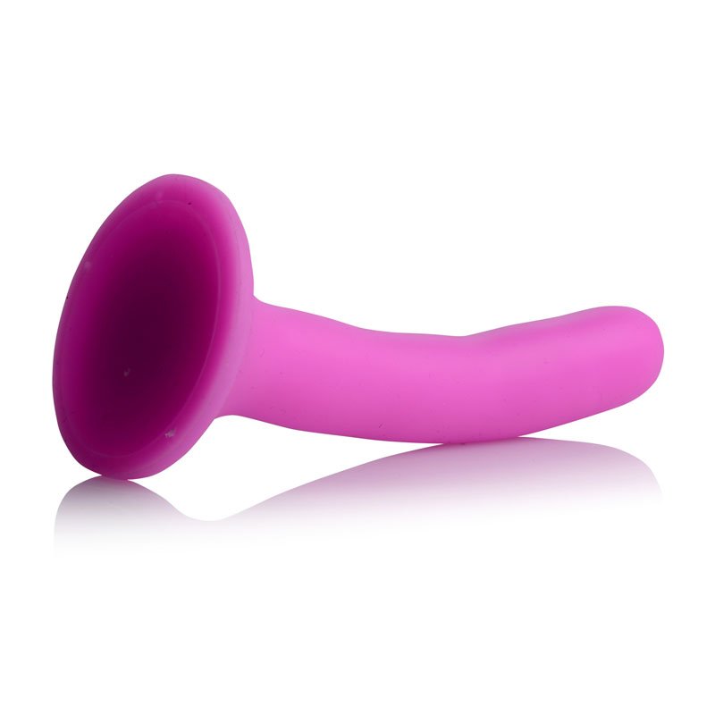 Pink Silicone Strap-On Dildo - Small - Image 4