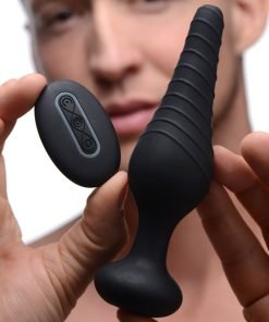 Silicone Vibrating Anal Plug With Remote Control