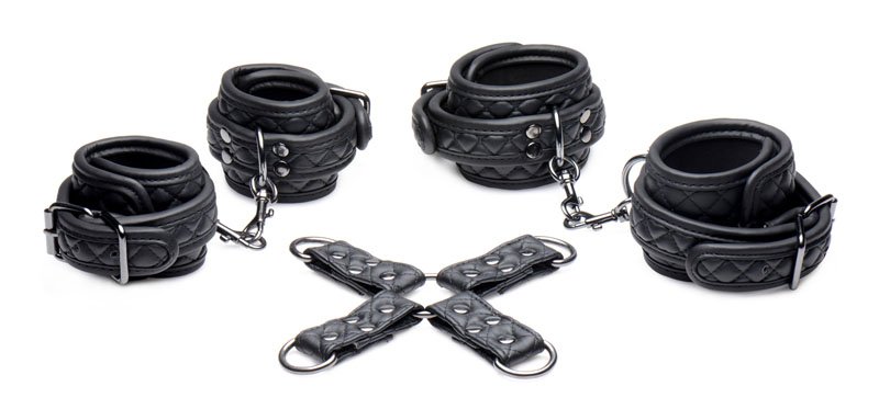 Concede Wrist and Ankle Restraint Set With Bonus Hog-Tie Adaptor - Image 3