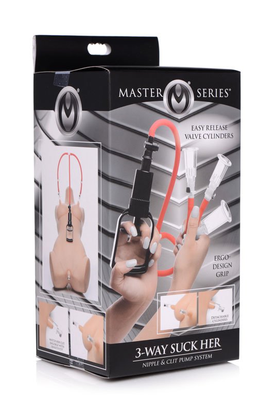 3-Way Suck Her Nipple and Clit Pump System - Image 6