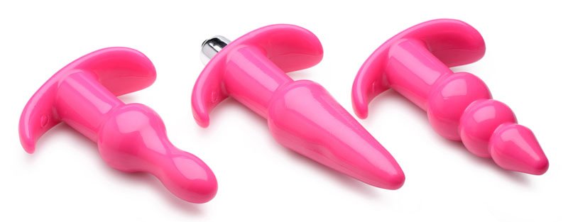 Thrill Trio Anal Plug Set - Pink - Image 2