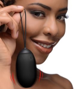 XL Silicone Vibrating Egg - Black