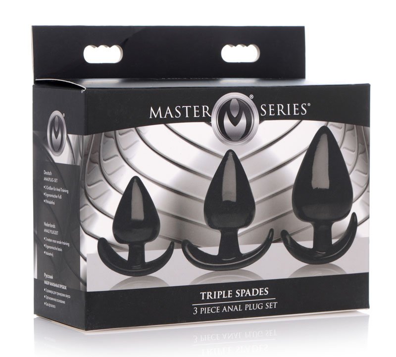 Triple Spades 3 Piece Anal Plug Set - Image 4