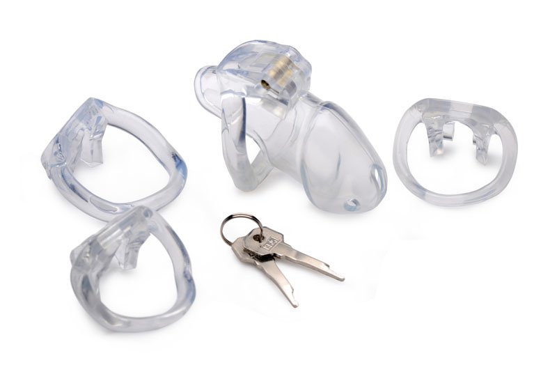 Clear Captor Chastity Cage - Medium - Image 3