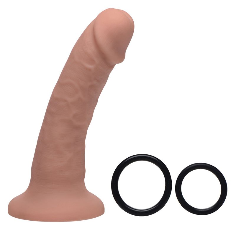 Seducer 7 inch Silicone Dildo with Harness - Image 3