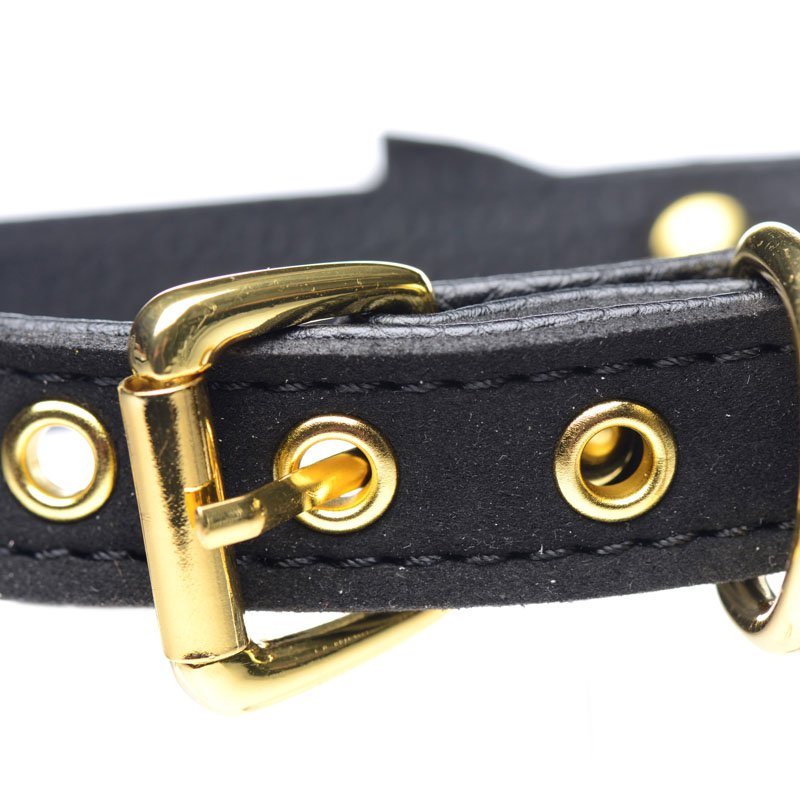 Golden Kitty Cat Bell Collar - Black/Gold - Image 3