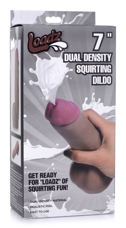 Dark Dual Density Squirting Dildo - 7 Inch - Image 8