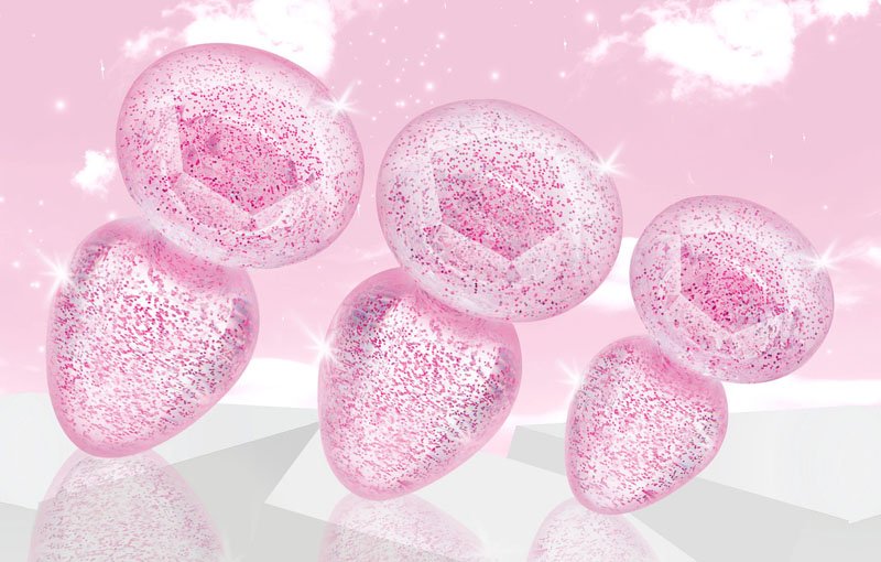 Glitter Gem Anal Plug Set - Pink - Image 2