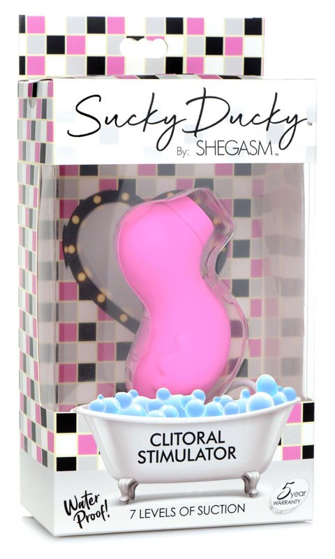 Sucky Ducky Silicone Clitoral Stimulator - Pink - Image 6