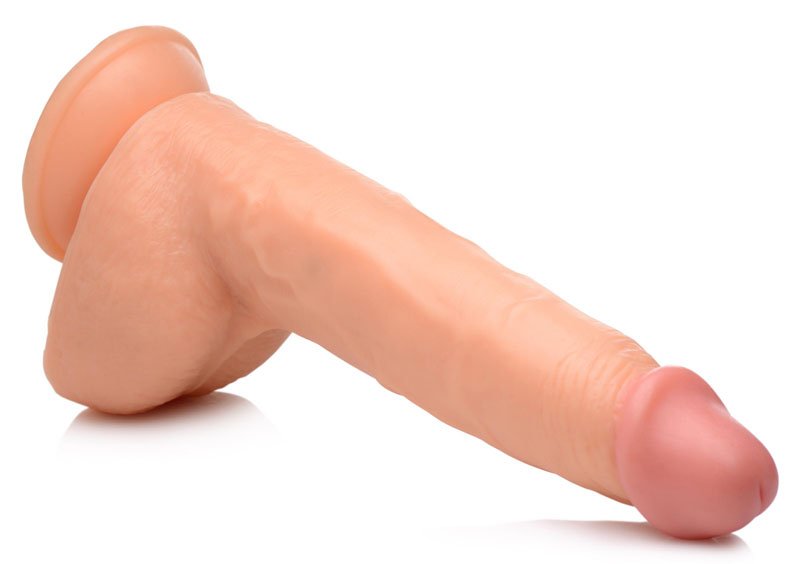 Beefy Brad 9 inch Dildo with Balls - Light - Image 5