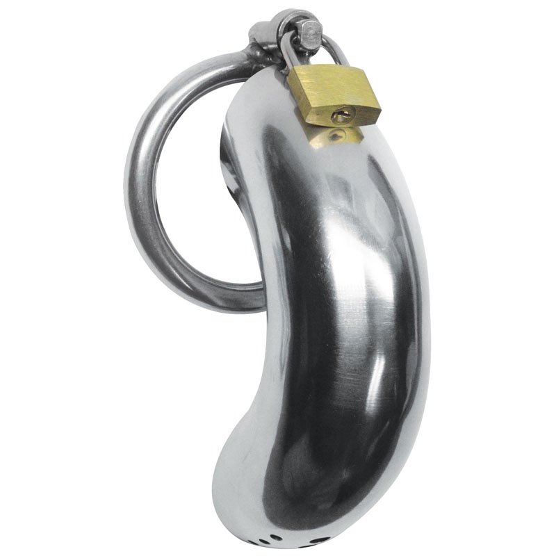 Forged Captor Locking Stainless Steel Chasity Cage - Image 3