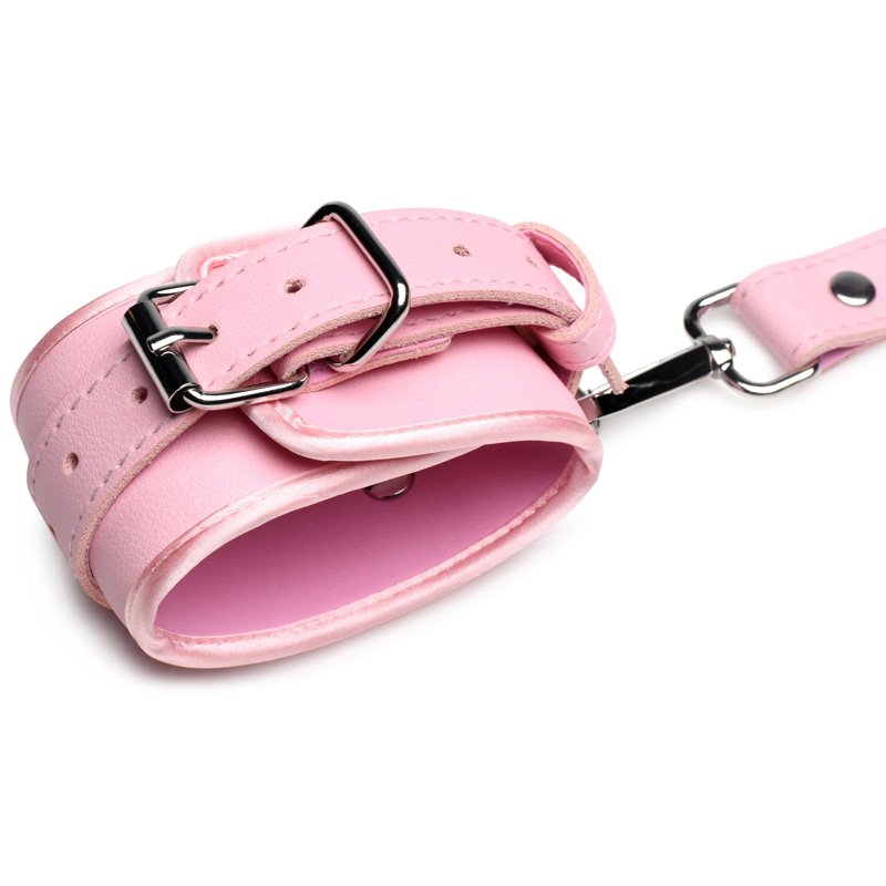 Pink Bondage Thigh Harness with Bows - M/L - Image 7