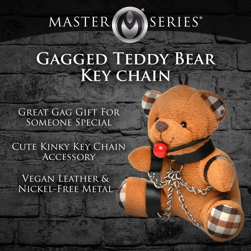Gagged Teddy Bear Keychain - Image 2