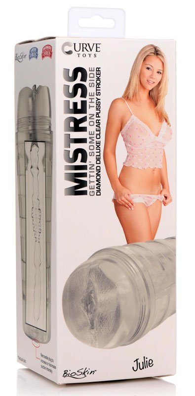 Mistress Julie Diamond Deluxe Pussy Stroker - Clear - Image 7