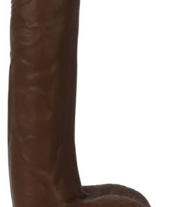 Thinz 7 Inch Slim Dildo with Balls - Dark