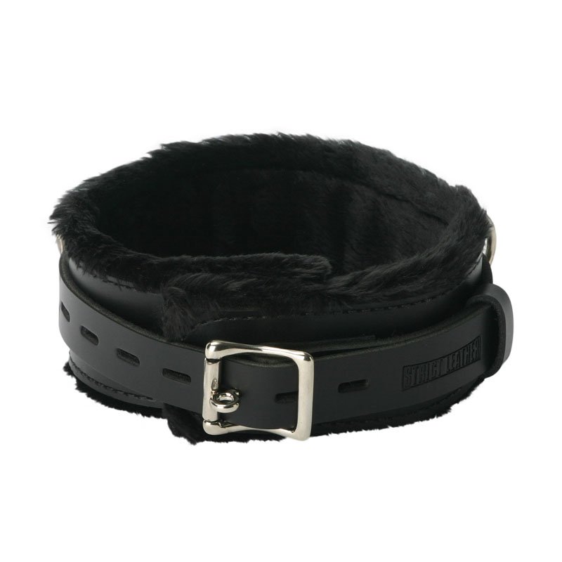 Strict Leather Premium Fur Lined Locking Collar- SM - Image 4