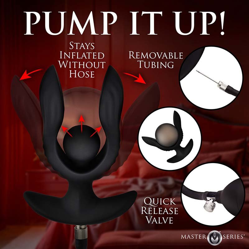 Dark Pearl Inflatable Vibrating Butt Plug - Image 3