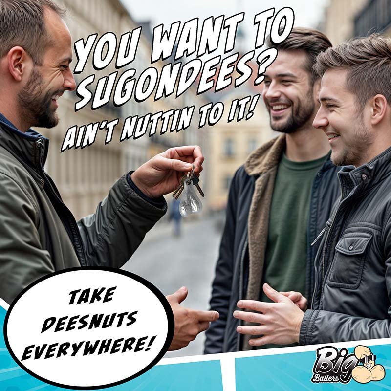 Big Ballers Keychain - Silver - Image 2