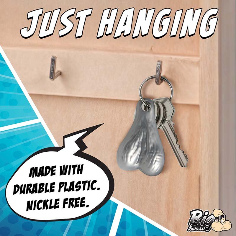 Big Ballers Keychain - Silver - Image 4