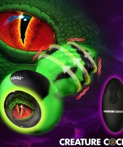 Eye of the Spawn Vibrating & Squirming Silicone Butt Plug