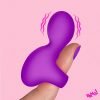 Silicone Finger Vibrator - Purple