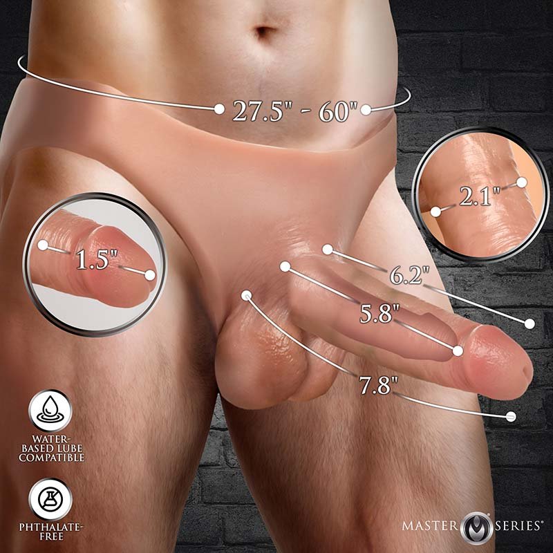 8" Stealth Silicone Strap-On - Image 4