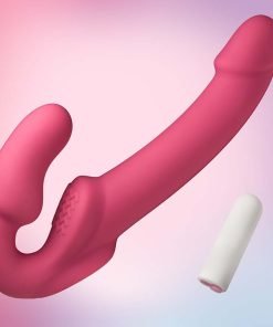 Candy Crush - Pink Vibrating Strapless Strap-On