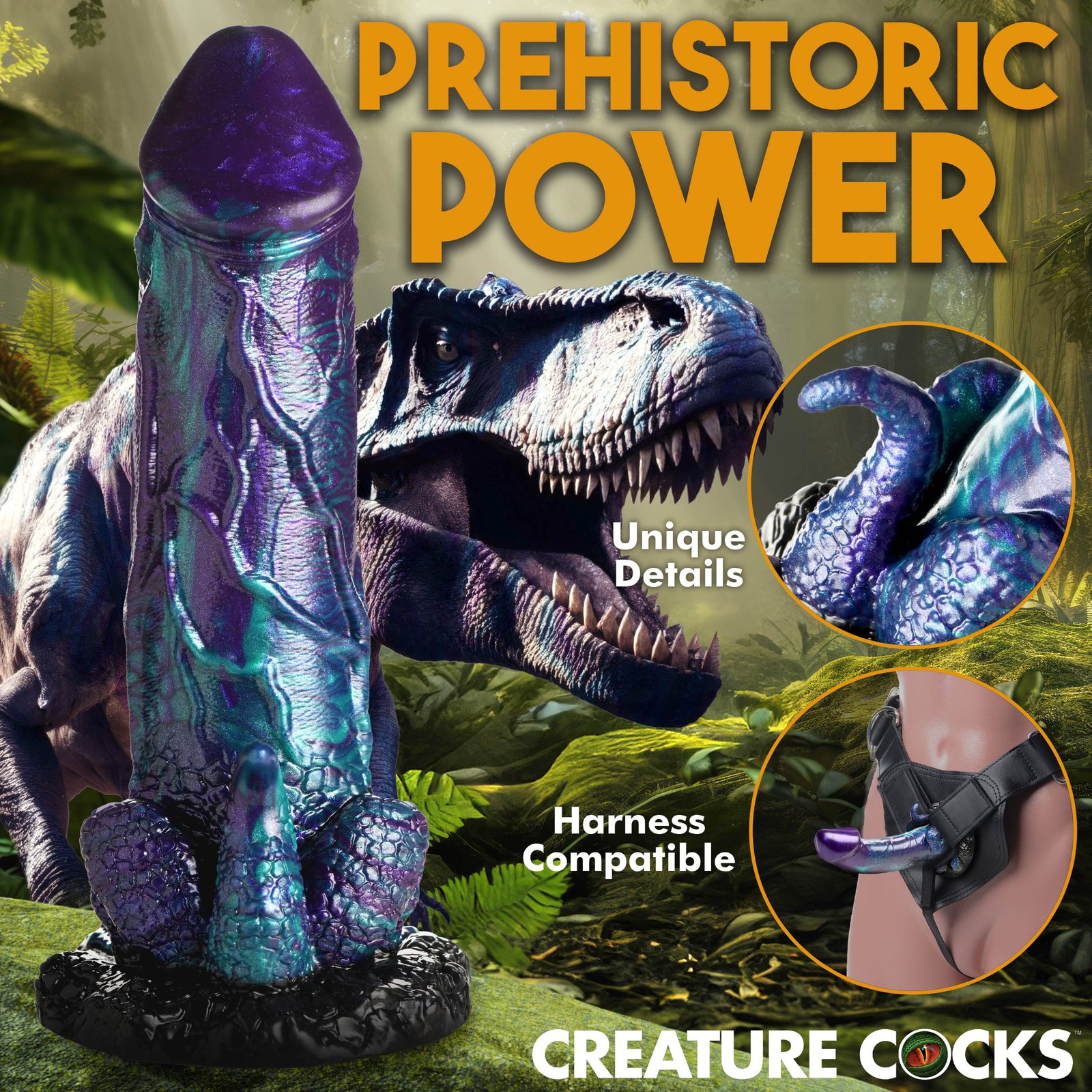 Dino-Dick Silicone Dildo - XL - Image 6