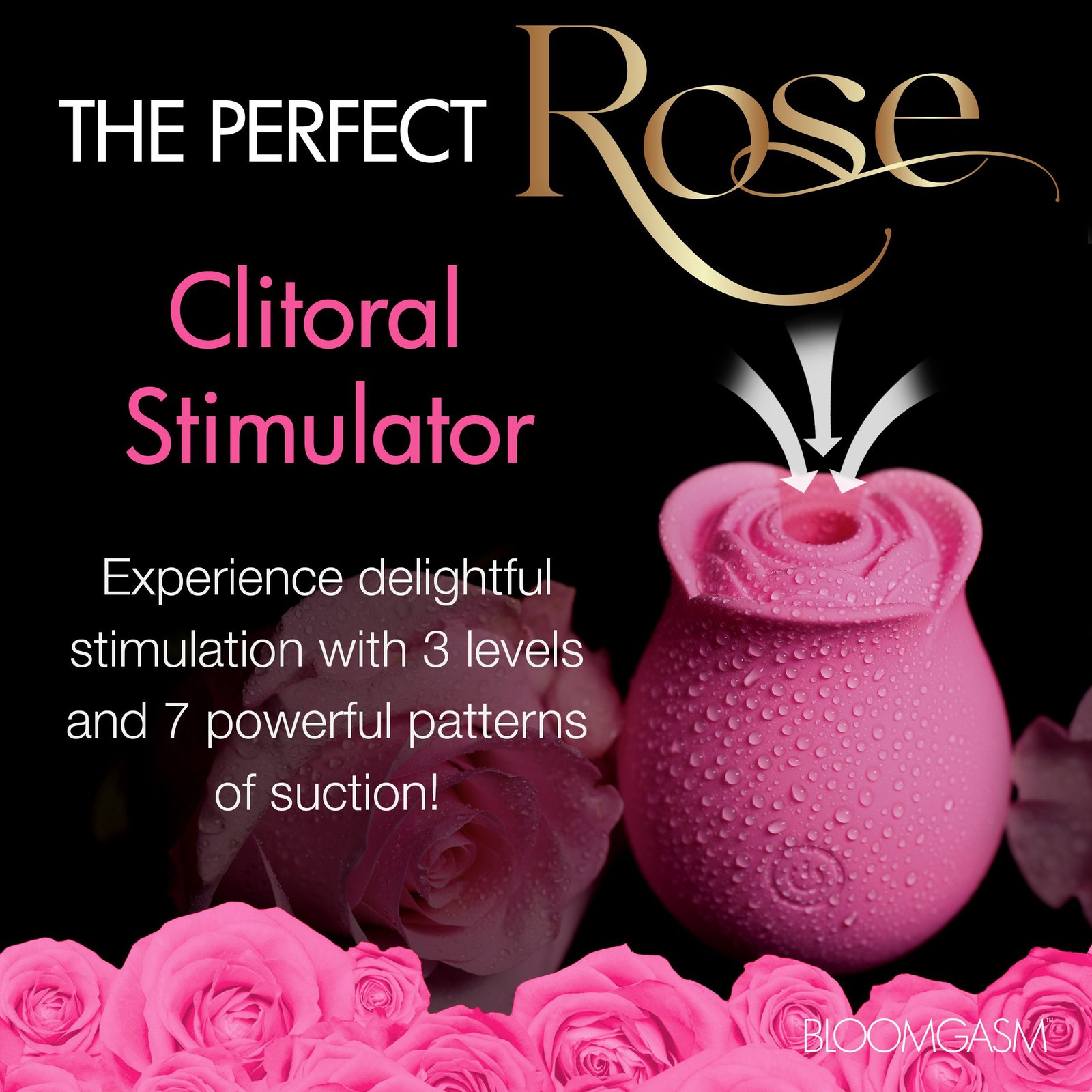 The Perfect Rose Clitoral Stimulator - Pink - Image 2