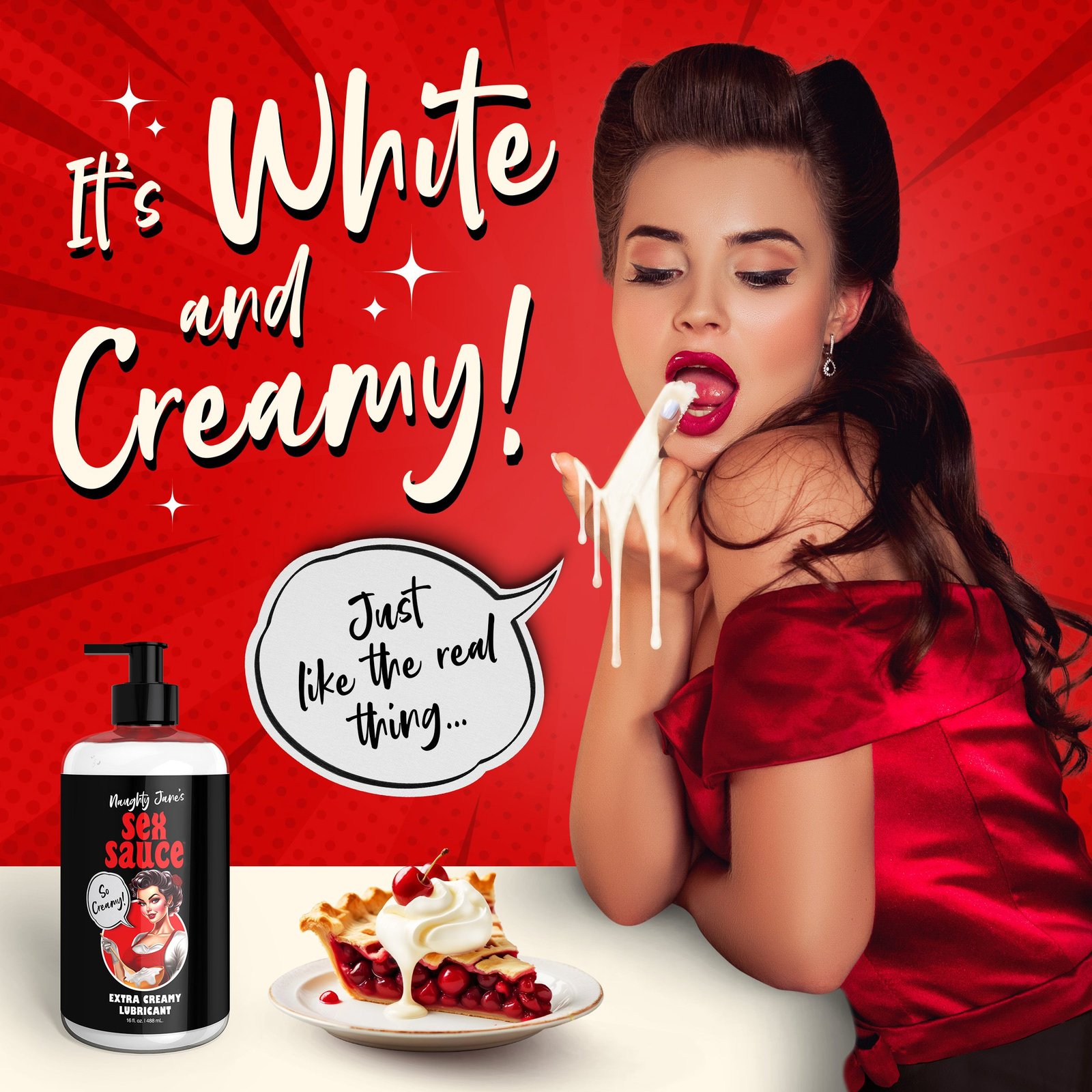 Naughty Jane's Sex Sauce Extra Creamy Lubricant - 16oz - Image 3