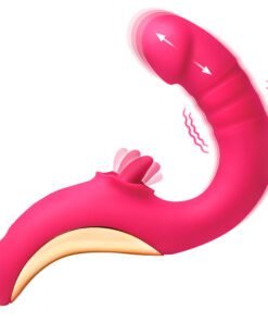 Tease and Please Thrusting and Licking Vibrator