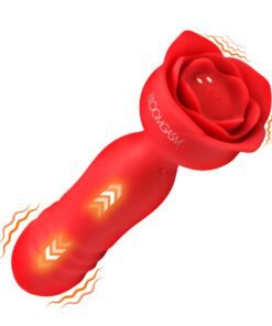 Rose Delight Silicone Thrusting Vibrator