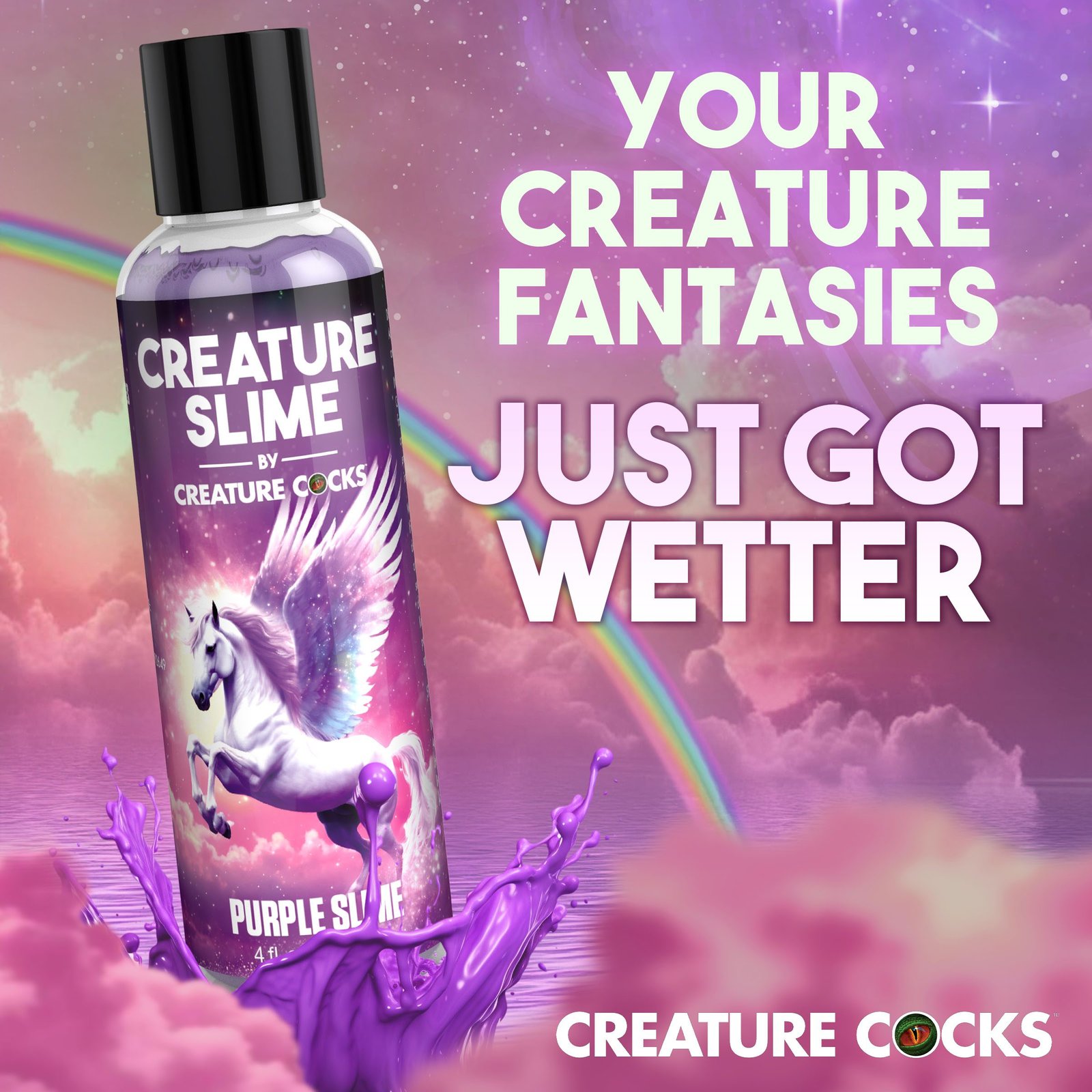 Purple Creature Slime Water-Based Lubricant - 4oz - Image 3
