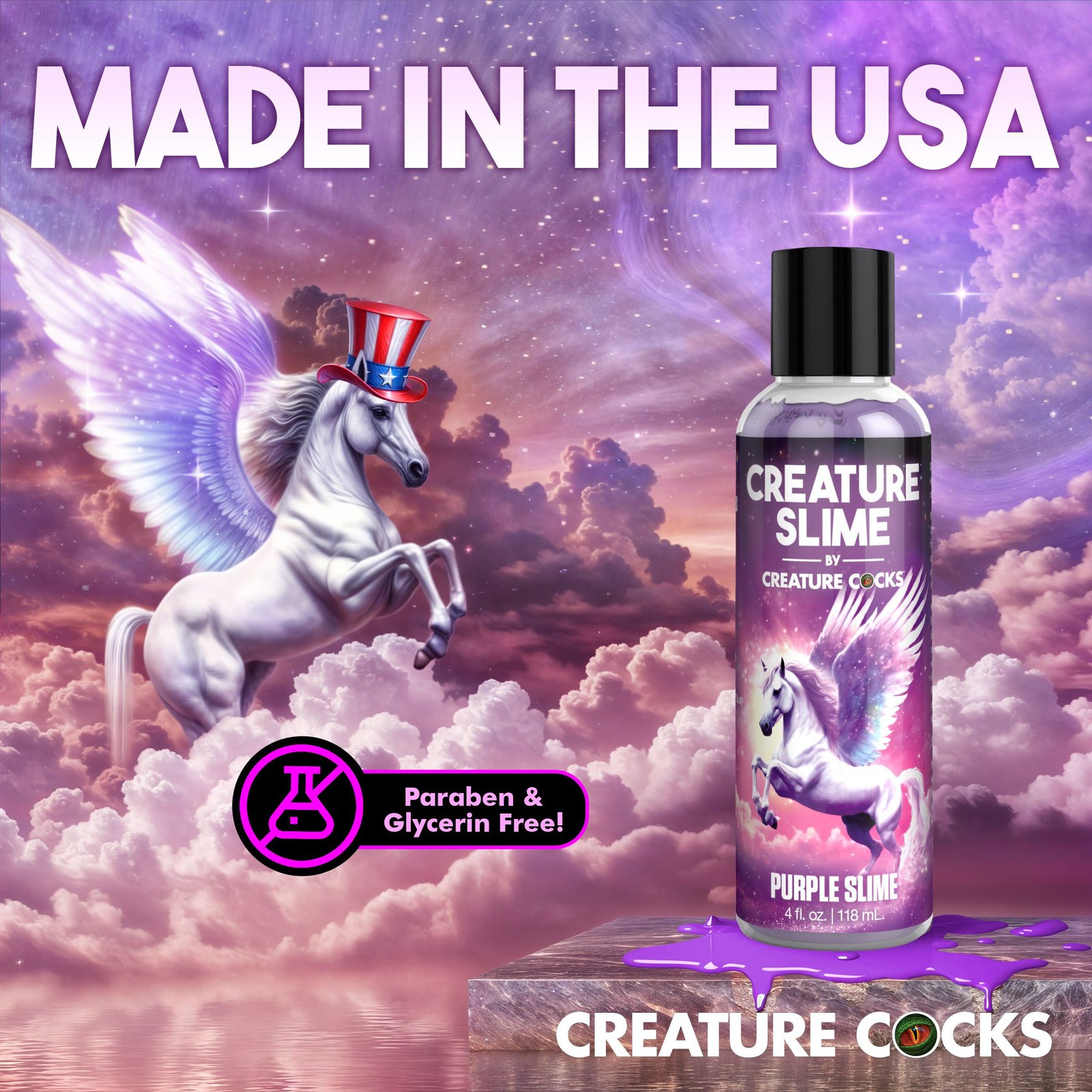 Purple Creature Slime Water-Based Lubricant - 4oz - Image 4