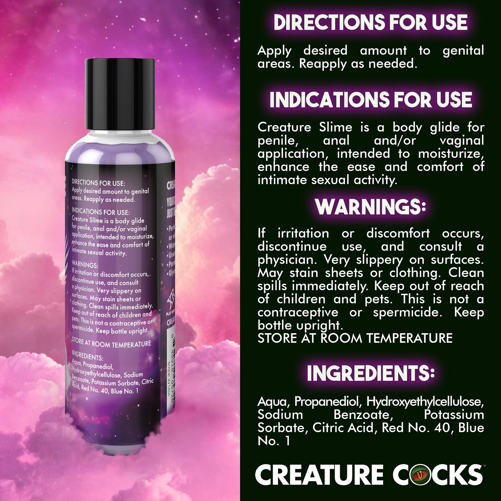 Purple Creature Slime Water-Based Lubricant - 4oz - Image 7