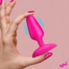 Flexible Vibrating Silicone Butt Plug - Pink