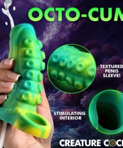 Tentacle Squirting Silicone Penis Enhancer - Green