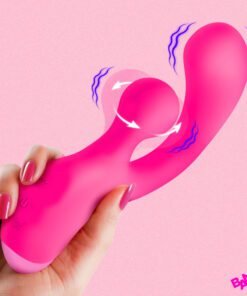 Gyro Rabbit Silicone Vibrator - Pink