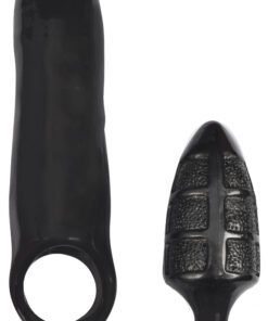 XXXPander Sheath with Double Textured Plug - Black