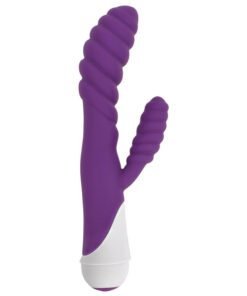 Diana 20x Rippled Silicone Rabbit Vibe- Purple