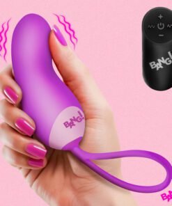 Silicone Mini Vibe w/ Remote - Purple