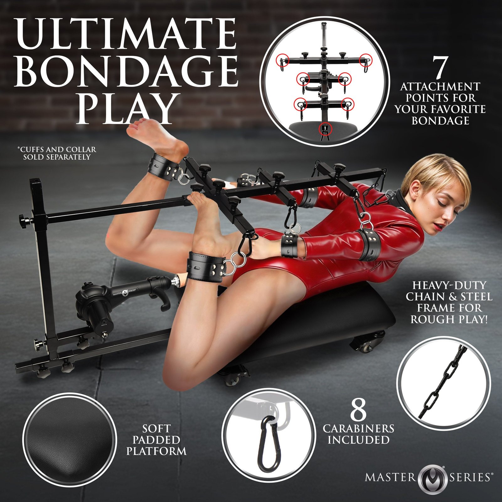 Hog Tie Restraint Rack with Sex Machine - Image 2