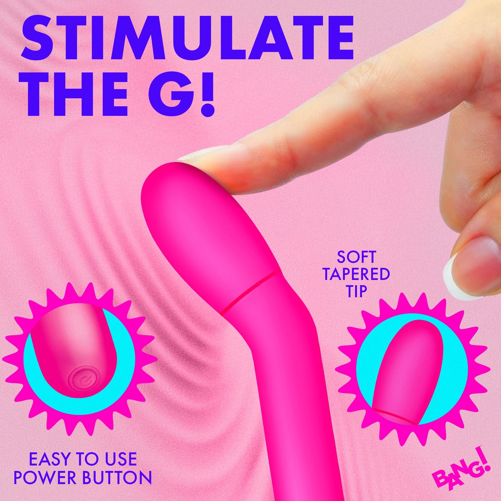 Slim G-Spot Vibrator - Pink - Image 3