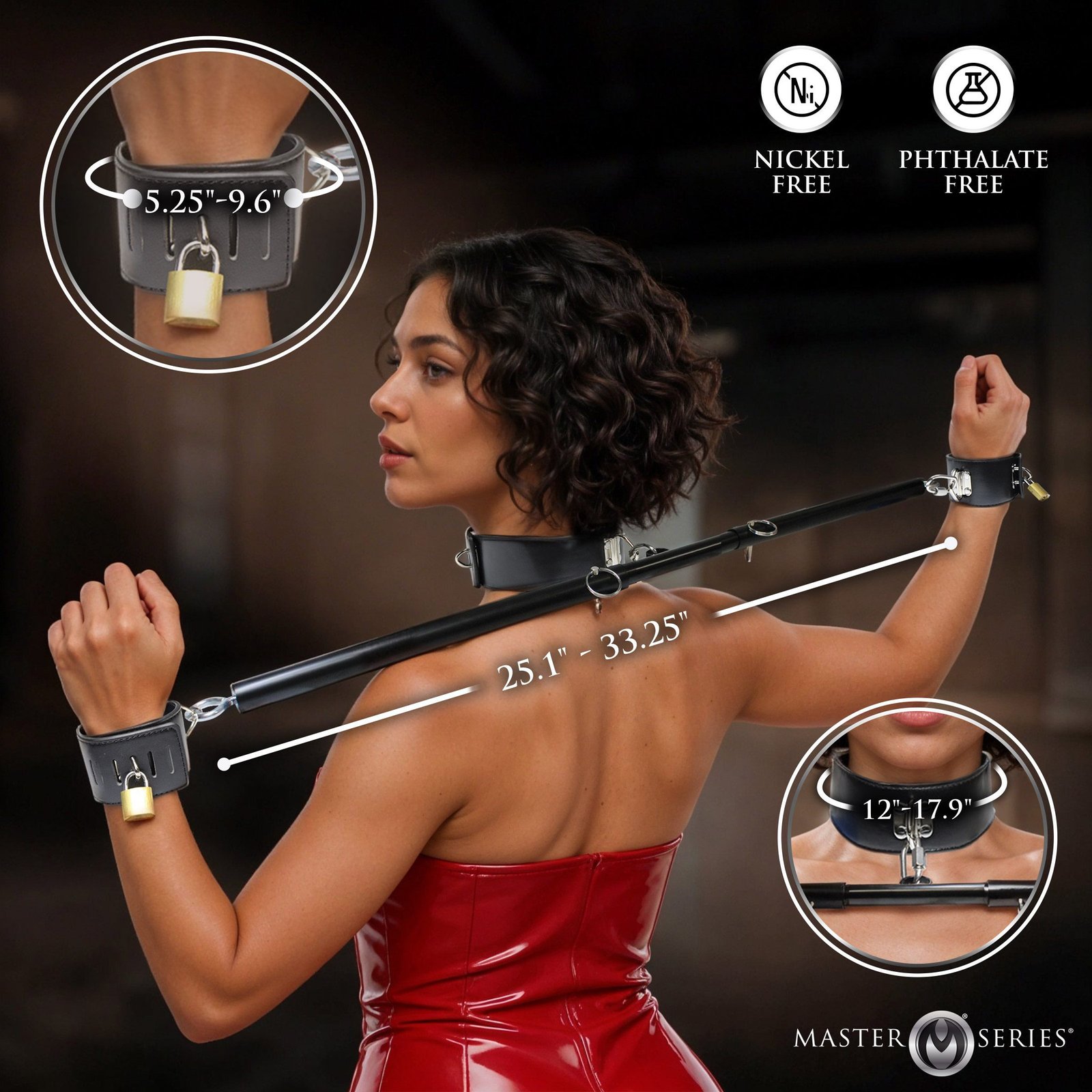 Dominion Bar Spreader Bar with Collar & Restraints - Image 4